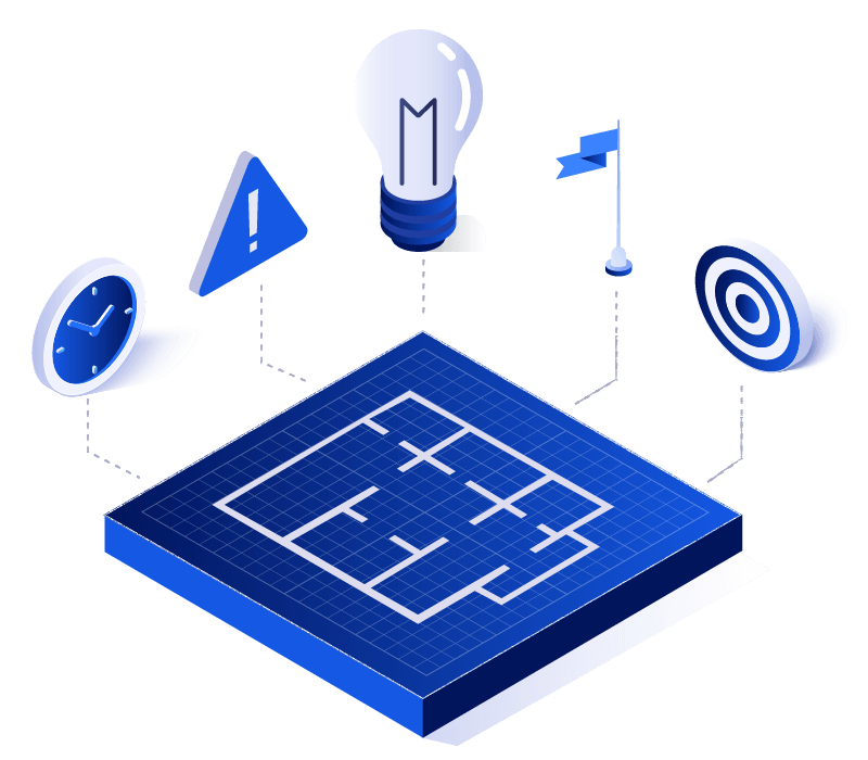 illustration of a blueprint strategy